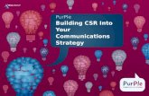 Building CSR Into Your Communications Strategy