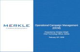 Alterians Feb 2009 Webinar - Building An Operational Campaign Management System Presentation By Merkle
