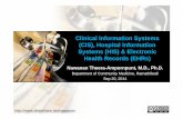Clinical Information Systems, Hospital Information Systems & Electronic Health Records