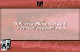TI-Nspire Mini-Tutorial: Linear Graphs
