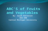 A - Z Fruits and Vegetables