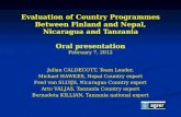 Evaluation of Country Programmes between Finland and Nepal, Nicaragua and Tanzania, 7 February 2012