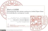 Zeri e LODE: Extracting the Zeri photo archive to Linked Open Data: formalizing the conceptual model