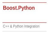 Boost.Python: C++ and Python Integration
