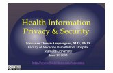 Health Information Privacy and Security