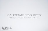 What Do Executive Recruiters Look For? brought to you by PrivateRecruiterList.com