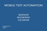 Mobile test automation with Selenium, Selendroid and ios-driver