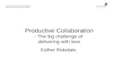 Productive Collaboration - Esther Ridsdale