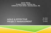 Agile and effective project management of for-by wikis