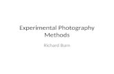 Experimental photography methods