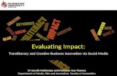Evaluating Impact: NLab, Amplified Leicester, and creative innovation via social media
