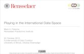 Parsons on "Playing in the International Data Space"
