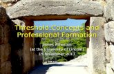 Threshold Concepts and Professional Formation