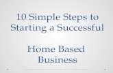 10 steps to starting a successful home based business
