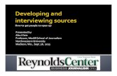 Investigative Business Journalism - Developing and Interviewing Sources by Alec Klein