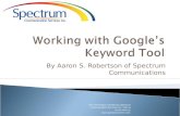 Working with Google’s Keyword Tool
