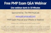 Free PMP Exam Q&A Webinar