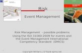 Risk Management for events:  an introduction