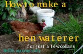 How to make a hen waterer