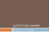 Justifying Nimby