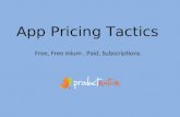 App pricing tactics shared by Prashant from The Signals