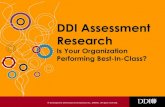 DDI Assessment Research: Is Your Organization Performing Best-In-Class?
