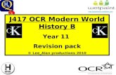 Year 11 OCR Modern World History Revision Pack