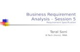 Business requirement analysis   session 5