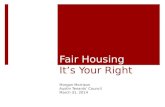18 session-Fair Housing, It's Your Right