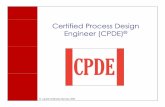 CPDE - Certified Process Design Engineer Highlights