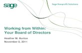 Working from Within-Board of Directors