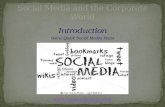Social Media and the Corporate World U1 IMKT120 pps