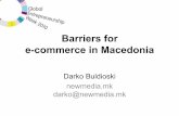 Barriers of e-commerce in Macedonia