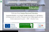Augmented Reality : How to find fun with Renewable Energy Education