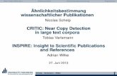 INSPIRE: Insight to Scientific Publications and References