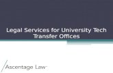 Legal Services for University Tech Transfer Offices