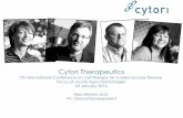 CYTX Conference on Cell Therapy for Cardiovascular Disease