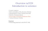 Presentation Chapter 5: Processing of Seismic Reflection Data (Part 1)