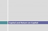 Capital and return on capital pdf