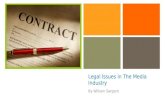 Legal, Ethical and Contractual constraints in the Media Industry