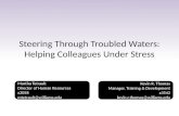 Steering Through Troubled Waters: Helping Colleagues Under Stress