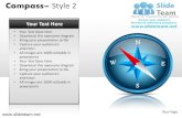 Compass style design 2 powerpoint presentation slides.