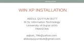 Win xp installation