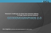 Geodemographics 2.0: Research Challenges for Real Time Decision Making in Public Sector Service Delivery