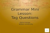 Tag Question Mini Lesson