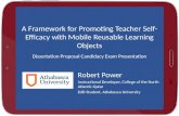 A Framework for Promoting Teacher Self-Efficacy with Mobile Reusable Learning Objects