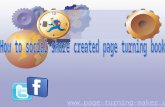 How to social share created page turning book