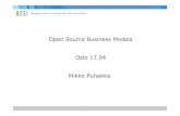 Mikko Puhakka: Open Source Business Models