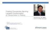 Finding Companies Serving The Largest Concentration of Consumers in History