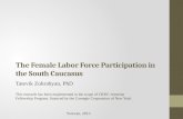 The Female Labor Force Participation in the South Caucasus